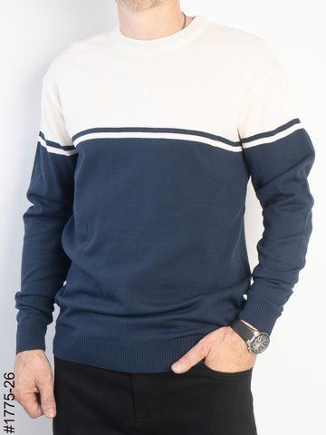 1775-26 Светр чоловічий синій (4 од: М,L,XL,2XL) 1775-26 фото