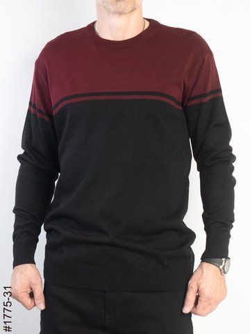 1775-31 Светр чоловічий чорний (4 од: М,L,XL,2XL) 1775-31 фото