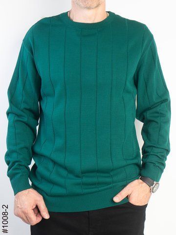 1008-2 Светр чоловічий рубчик смарагдовий (4 од: М,L,XL,2XL) 1008-2 фото