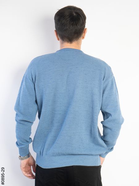 0895-29 Светр чоловічий синій (3 од: L,XL,2XL) 0895-29 фото
