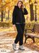 6173-31 Спортивний костюм жіночий чорний polar фліс (4 од: 50(L),52(XL),54(2XL),56(3XL)) 6173-31 фото 1